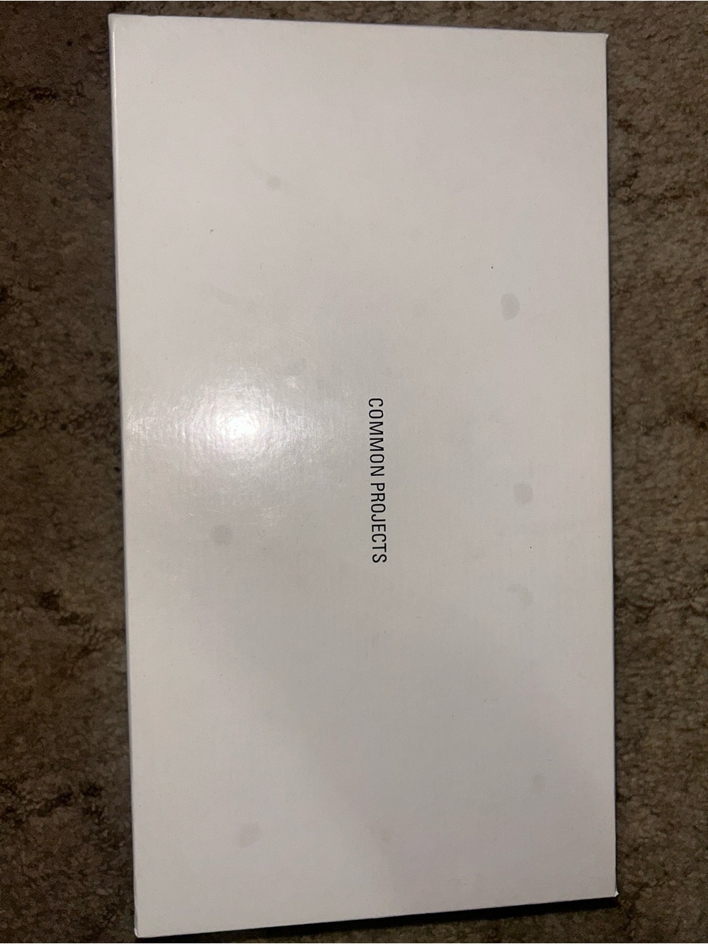 Common Projects White Logo Shoe Box